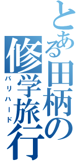 とある田柄の修学旅行（バリハード）