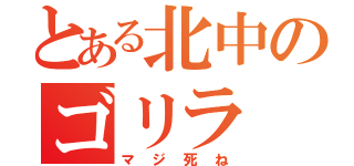 とある北中のゴリラ（マジ死ね）