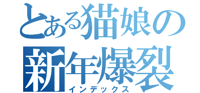 とある猫娘の新年爆裂（インデックス）