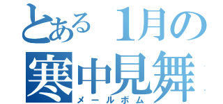 とある１月の寒中見舞い（メールボム）