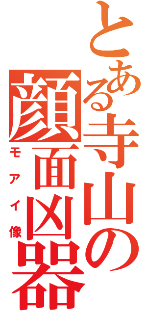 とある寺山の顔面凶器Ⅱ（モアイ像）