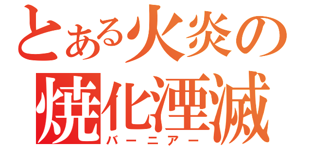 とある火炎の焼化湮滅（バーニアー）