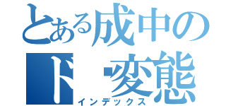 とある成中のド♡変態（インデックス）