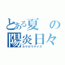 とある夏の陽炎日々（カゲロウデイズ）