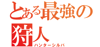 とある最強の狩人（ハンターシルバ）