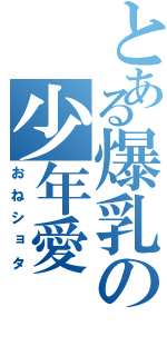 とある爆乳の少年愛（おねショタ）