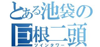 とある池袋の巨根二頭（ツインタワー）