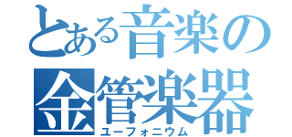 とある音楽の金管楽器（ユーフォニウム）