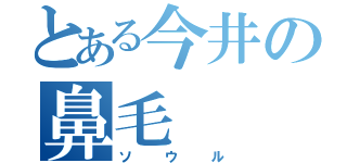 とある今井の鼻毛（ソウル）