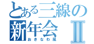 とある三線の新年会Ⅱ（おきなわ風）