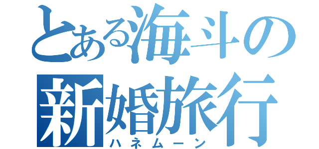 とある海斗の新婚旅行（ハネムーン）