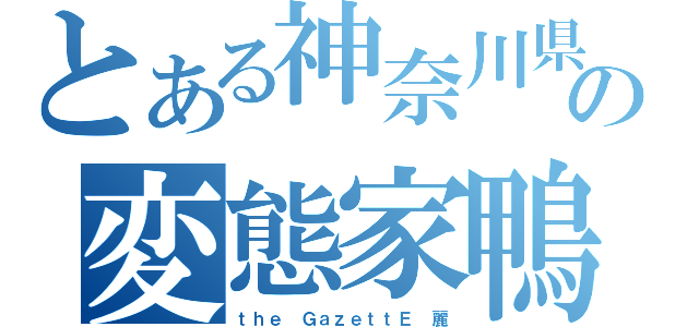 とある神奈川県の変態家鴨（ｔｈｅ ＧａｚｅｔｔＥ　麗）