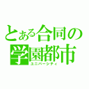 とある合同の学園都市（ユニバーシティ）