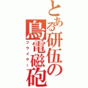 とある研伍の鳥電磁砲Ⅱ（フライヤー）