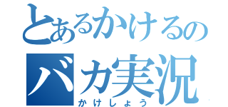 とあるかけるのバカ実況（かけしょう）