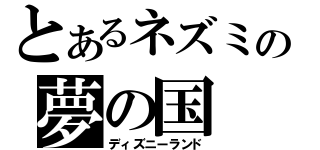 とあるネズミの夢の国（ディズニーランド）