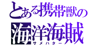 とある携帯獣の海洋海賊（サメハター）