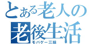 とある老人の老後生活（モバゲー三昧　）