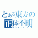 とある東方の正体不明（アンノーン）