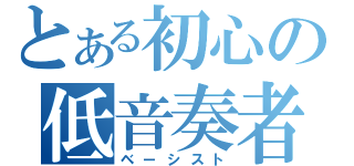 とある初心の低音奏者（ベーシスト）