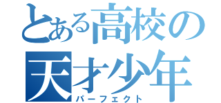 とある高校の天才少年（パーフェクト）