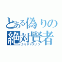 とある偽りの絶対賢者（カミサマズノウ）