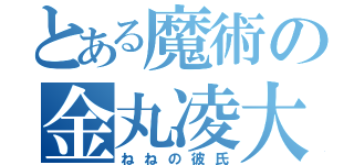 とある魔術の金丸凌大（ねねの彼氏）