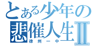 とある少年の悲催人生Ⅱ（徐州一中）