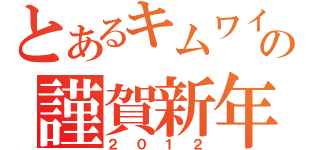 とあるキムワイプの謹賀新年（２０１２）