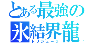 とある最強の氷結界龍（トリシューラ）