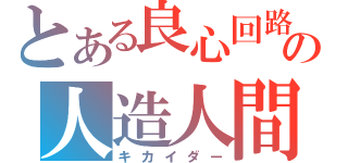 とある良心回路の人造人間（キカイダー）