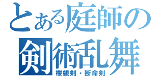 とある庭師の剣術乱舞（楼観剣・断命剣）