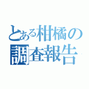 とある柑橘の調査報告（）