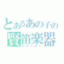 とあるあの子の賢笛楽器（リコーダー）