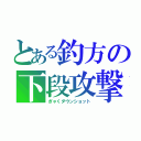 とある釣方の下段攻撃（ぎゃくダウンショット）