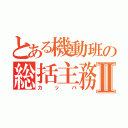 とある機動班の総括主務Ⅱ（カッパ）