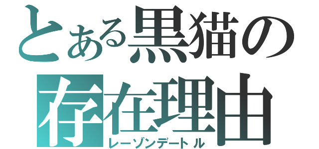 とある黒猫の存在理由（レーゾンデートル）