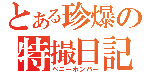 とある珍爆の特撮日記（ペニーボンバー）