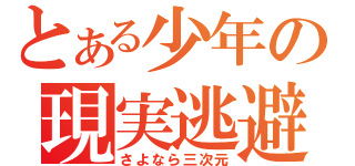 とある少年の現実逃避（さよなら三次元）