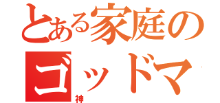 とある家庭のゴッドマザー（神）