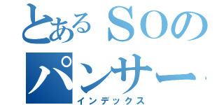 とあるＳＯのパンサー（インデックス）