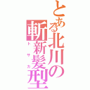 とある北川の斬新髪型（トサカ）