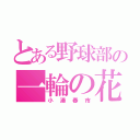 とある野球部の一輪の花（小湊春市）