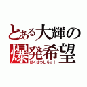 とある大輝の爆発希望（ばくはつしろっ！）