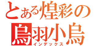 とある煌彩の烏羽小烏（インデックス）