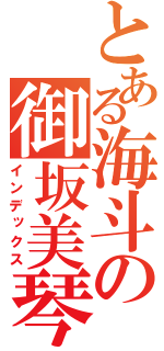 とある海斗の御坂美琴（インデックス）