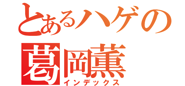 とあるハゲの葛岡薫（インデックス）