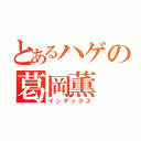 とあるハゲの葛岡薫（インデックス）