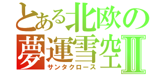 とある北欧の夢運雪空Ⅱ（サンタクロース）