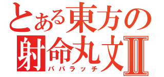 とある東方の射命丸文Ⅱ（パパラッチ）